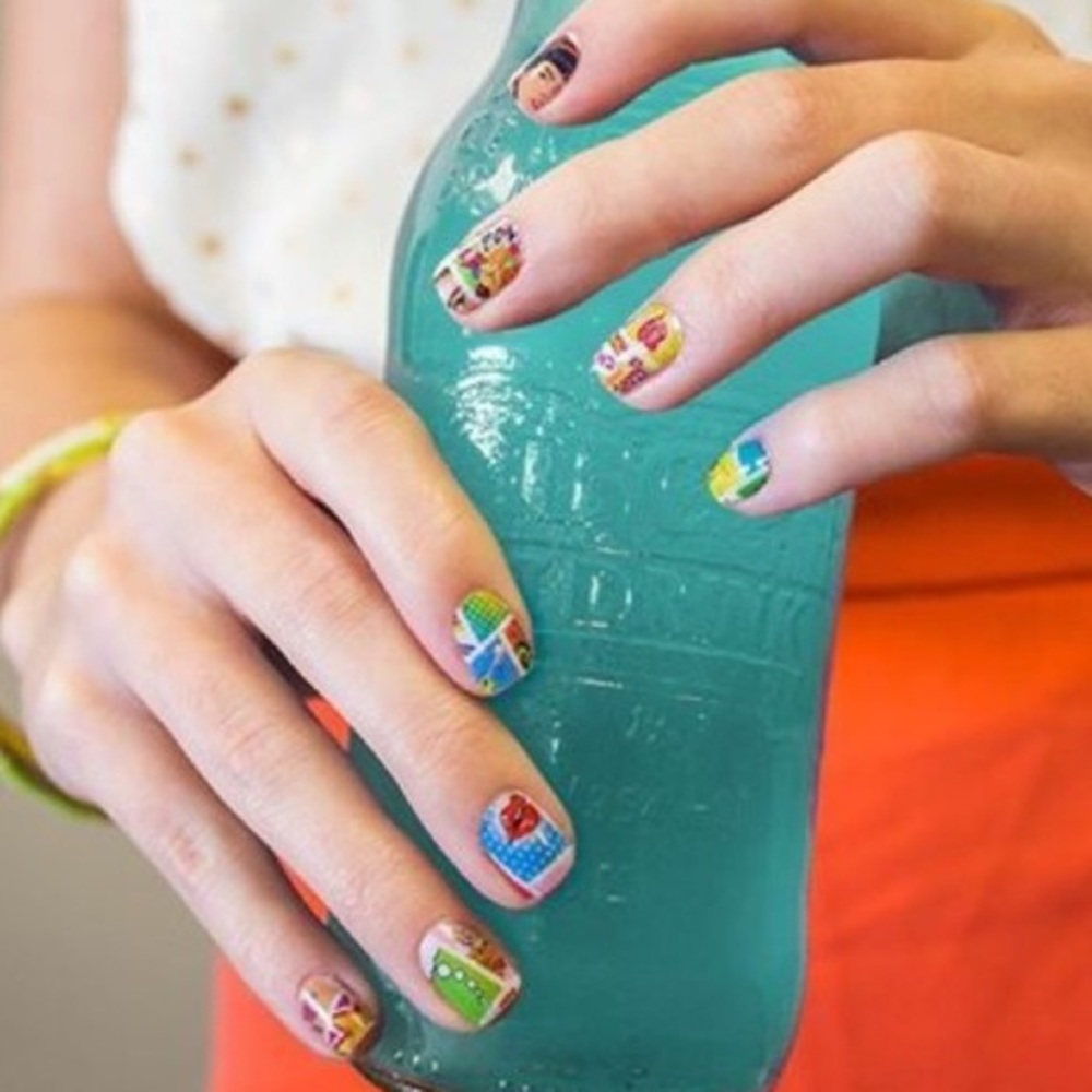 JAMBERRY TBT Popstar Comic Nail Wraps